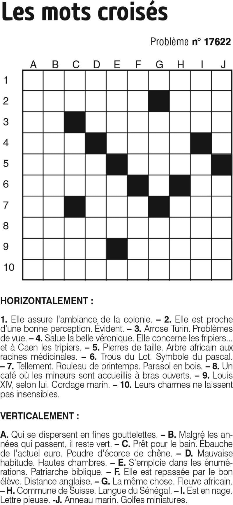 Les mots croisés