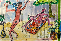 "Farah and Marah," Charles Chahwan. (Photo courtesy of the Blue Rose Gallery)