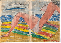 "HautoMobil," Charles Chahwan, 2021. (Photo courtesy of the Blue Rose Gallery)
