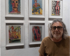 The artist, poet, and writer Charles Chahwan. (Photo courtesy of the Blue Rose Gallery)