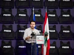 Anthony Barakat à la remise du 21e prix Samir Kassir, le 21 septembre au palais Sursock. Photo Matthieu Karam/L’Orient-Le Jour