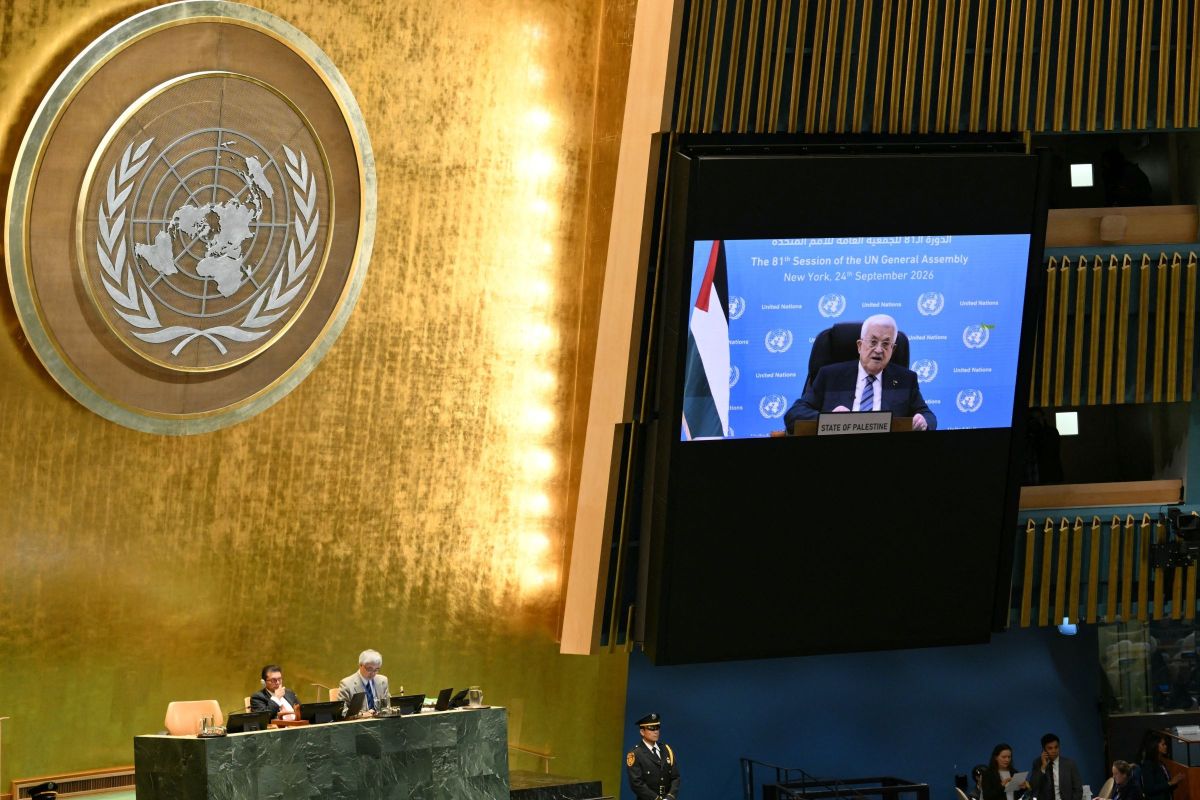 'Israeli policy threatens the very life and existence of Palestinians,' Abbas before UN