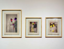 Des œuvres de l’artiste visuel égyptien Ahmed Lesi exposées à la galerie Difaf de Beyrouth. Photo fournie par la galerie