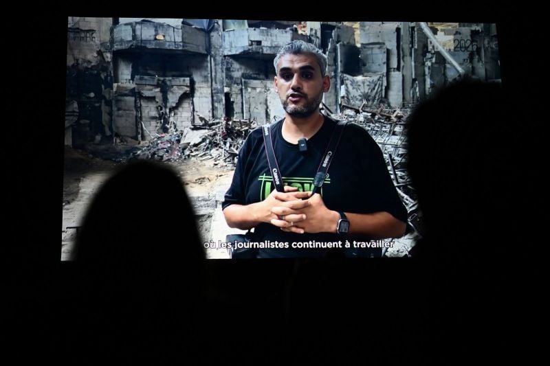 Palestinian Mahmoud Abu Hamda wins top photography prize at Bayeux