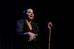 Zeina Daccache during her performance. (Credit: Dalia Khamissy)