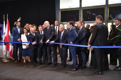 Le président Joseph Aoun inaugurant le salon Experia, au Forum de Beyrouth, le 8 octobre 2026. Photo fournie par Promomedia