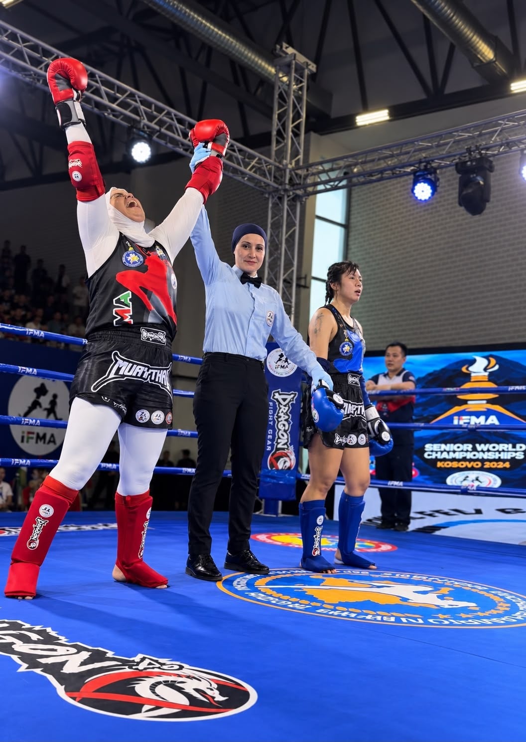 Fatima Hassan, the first Lebanese woman to become double muay thai world champion