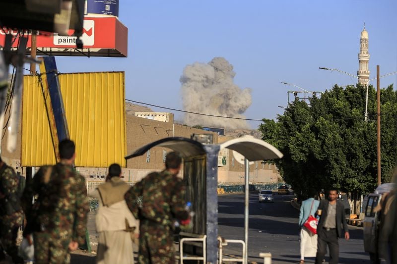Saudi-led coalition says destroyed more than 100 Houthi targets