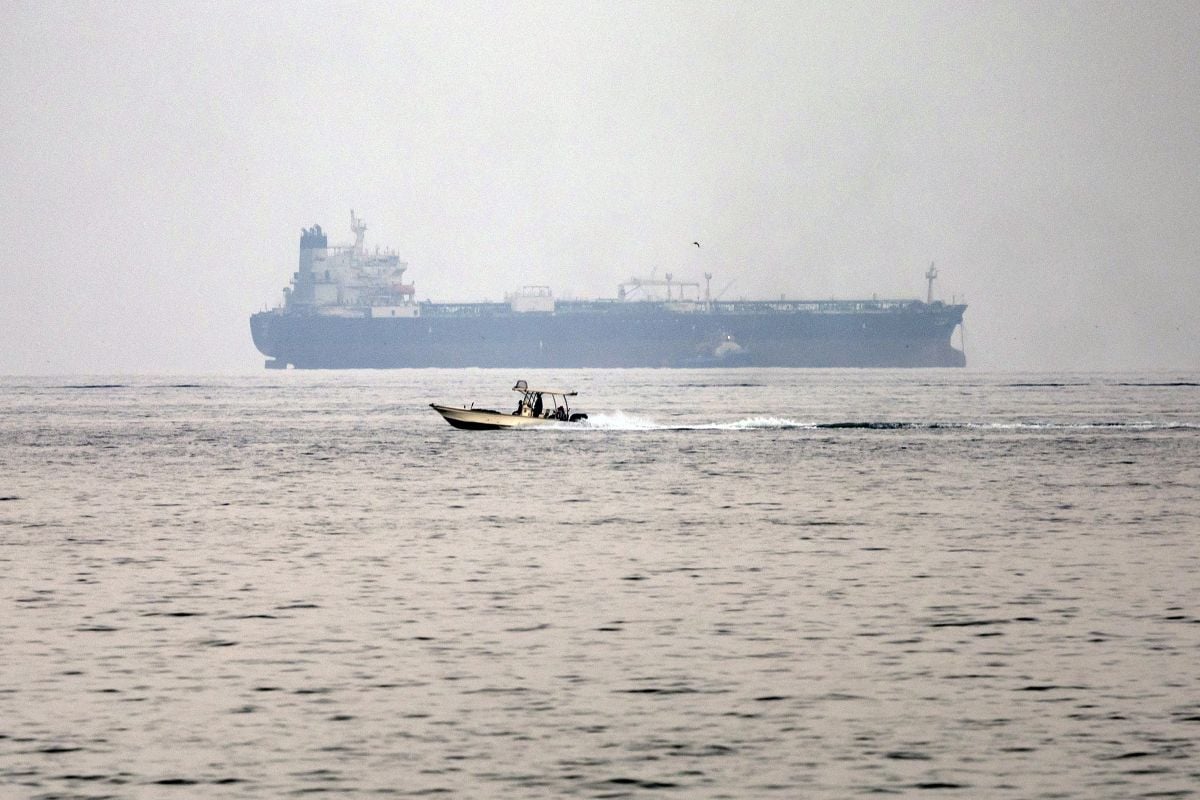 Iran's military says oil tanker on fire in Gulf of Oman