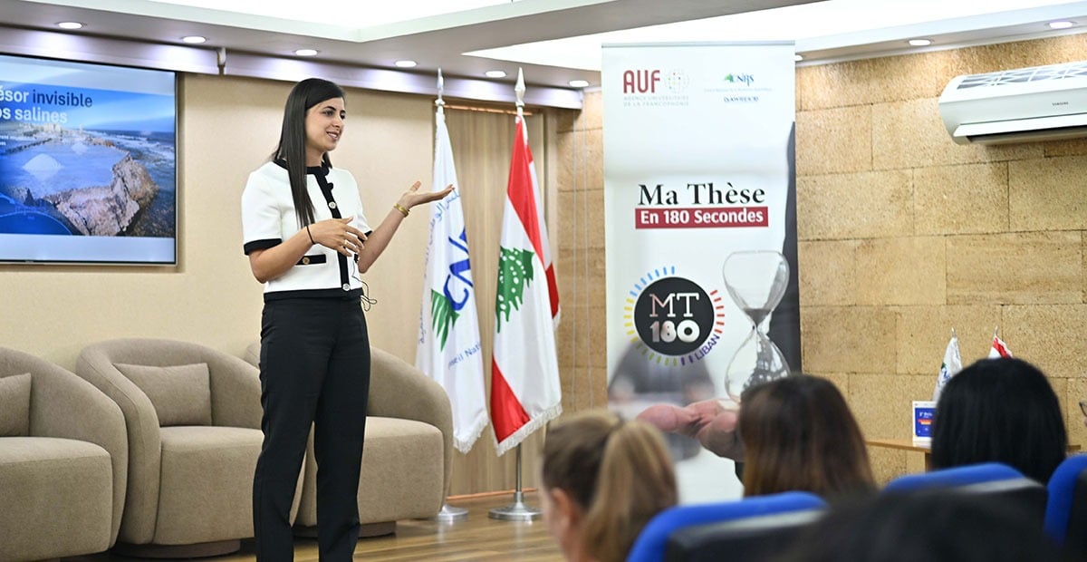 Une doctorante de l’USJ remporte le concours MT180