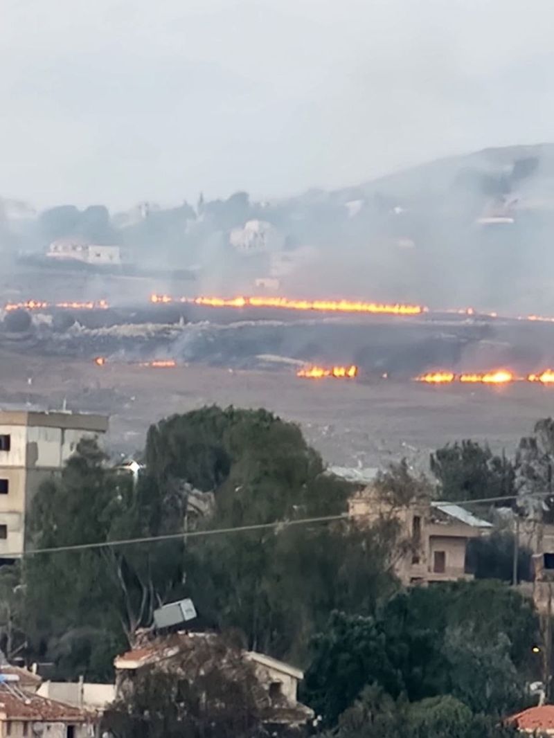 Yaroun ravagée par un incendie, plus de 1,2 million de mètres carrés partis en fumée selon la municipalité