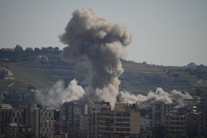 Photo: Israeli strike on Nabatieh on May 31, 2026 
