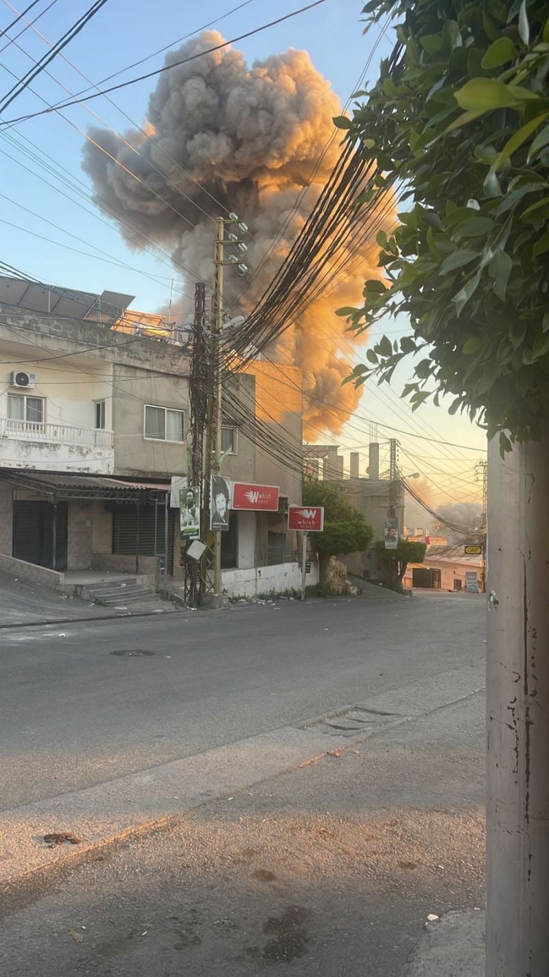 In photos: latest Israeli strike on Abbasieh