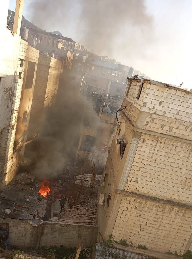 Frappes israéliennes sur Aïn el-Heloué : en image