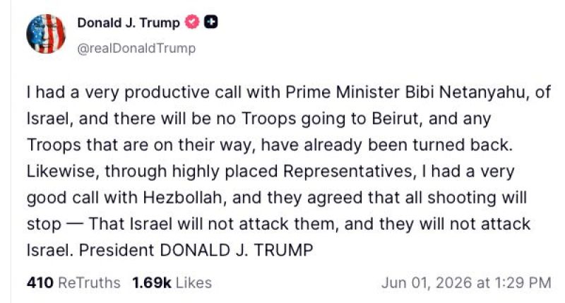 « L'accord avec l'Iran est finalisé (...) Que le pétrole coule à flot », écrit Trump sur Truth Social