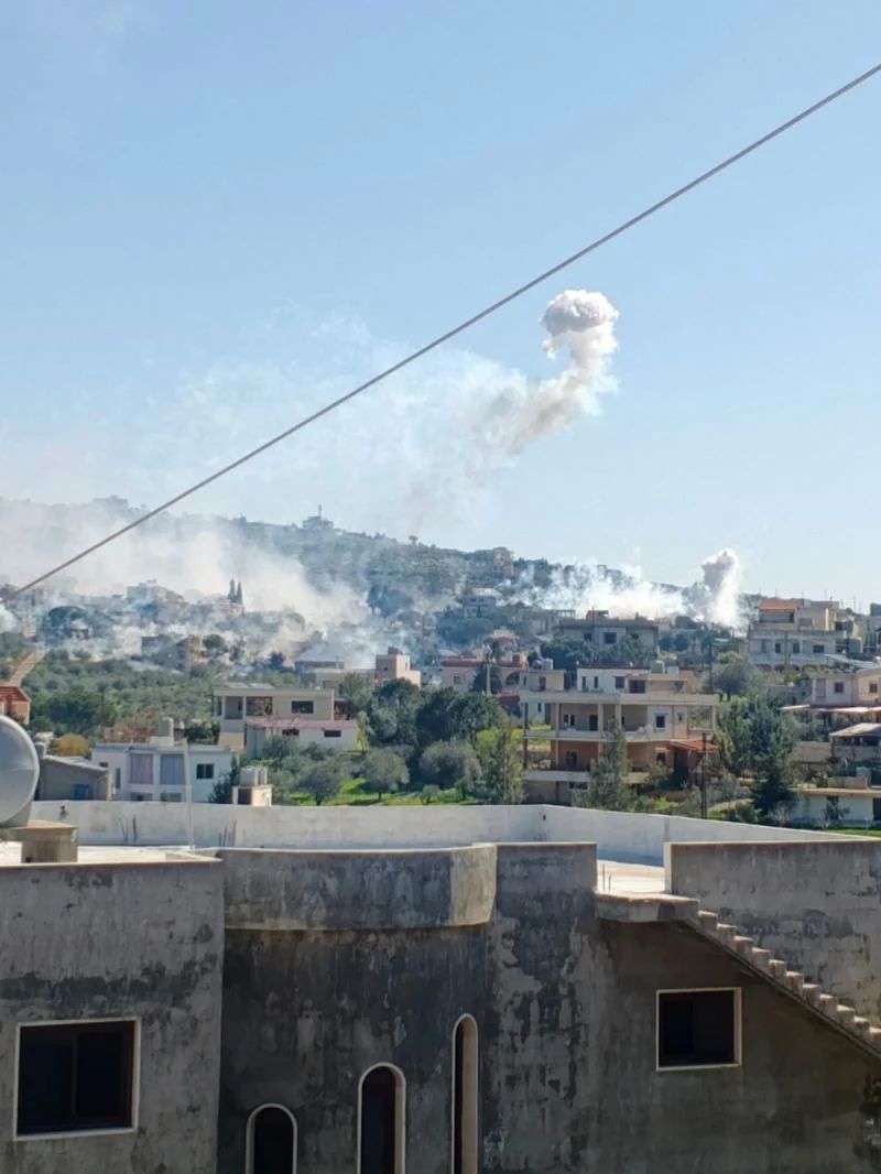 Drone overflights of northern Bekaa Valley, Israeli phosphorus attacks in south Lebanon