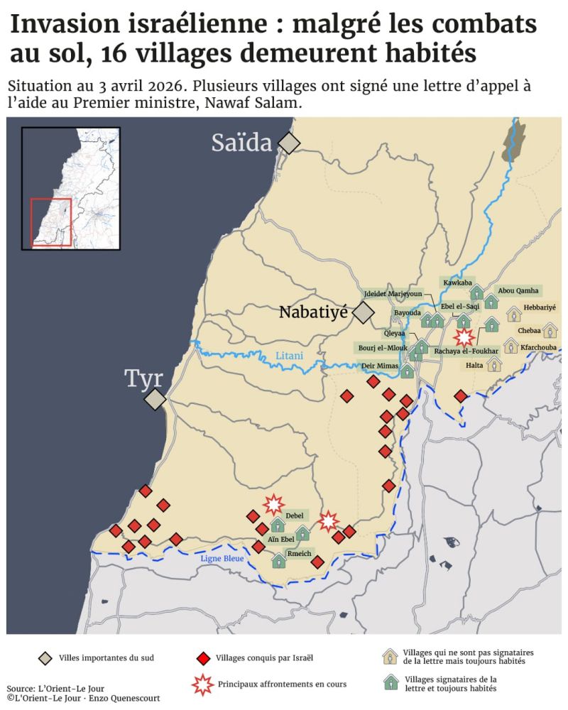 En carte : ces 16 villages du Sud dont les habitants refusent de partir, malgré les frappes israéliennes et les combats au sol