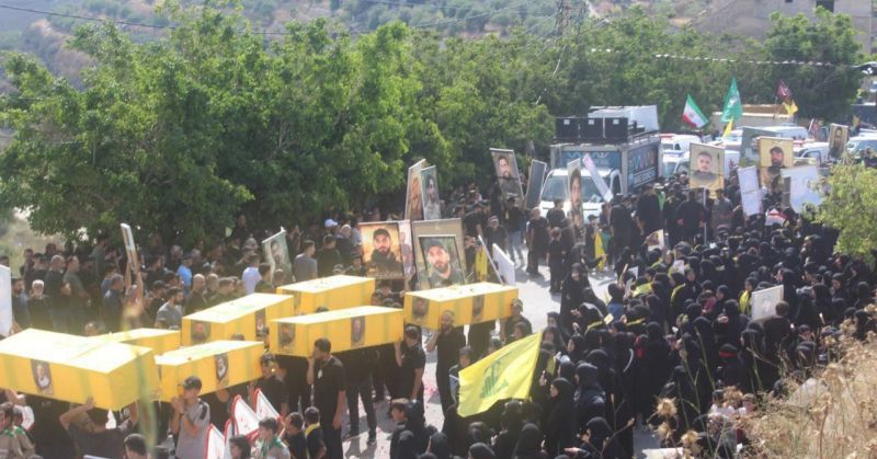 Quinze membres du Hezbollah tués au combat inhumés à Jmeijmé
