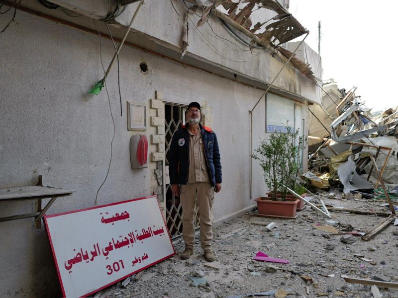 In Nabatieh, rescue group director hopes for an end to a war 'particularly violent for civilians'