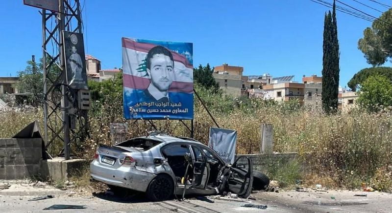 Israeli drone strike on vehicle in Doueir, Nabatieh