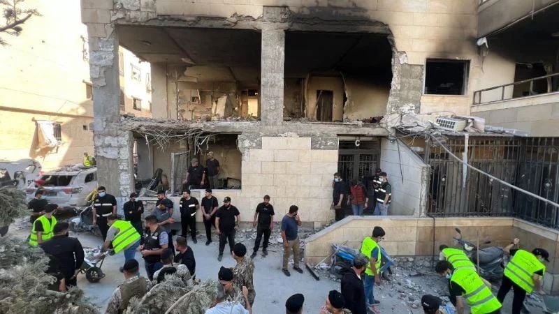 Image: Israeli strike in Choueifat, south of Beirut