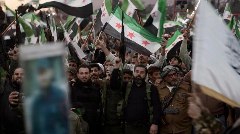 First public gatherings organized before Dec. 8 to commemorate successive liberation of cities that preceded rebels' arrival in Damascus