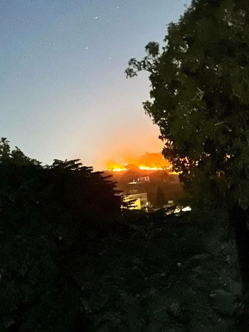 Israeli army sets fire to nature reserve in Braasheet, Bint Jbeil