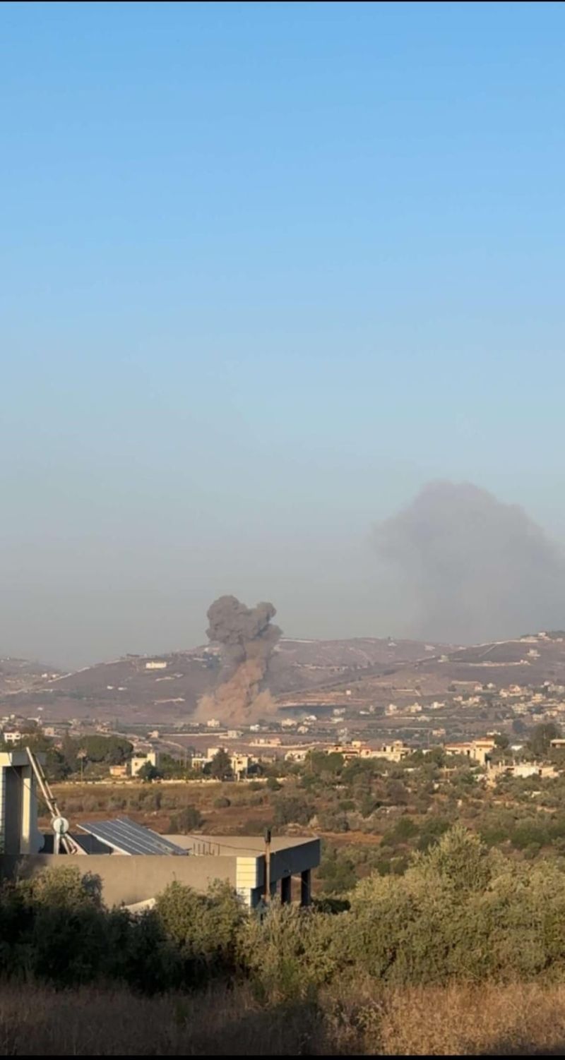 Photo: Artillery shelling targeting Beit Yahoun (Marjayoun) 