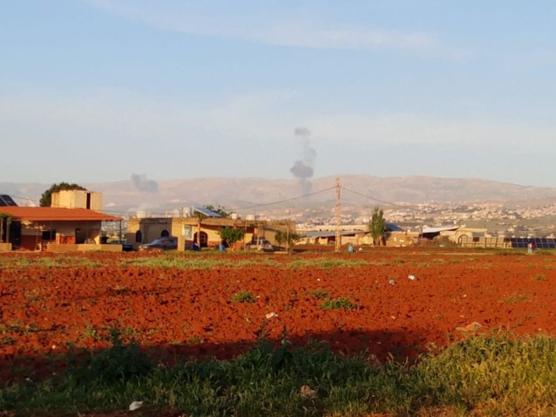 Israeli airstrike targets area near Nabi Sheet