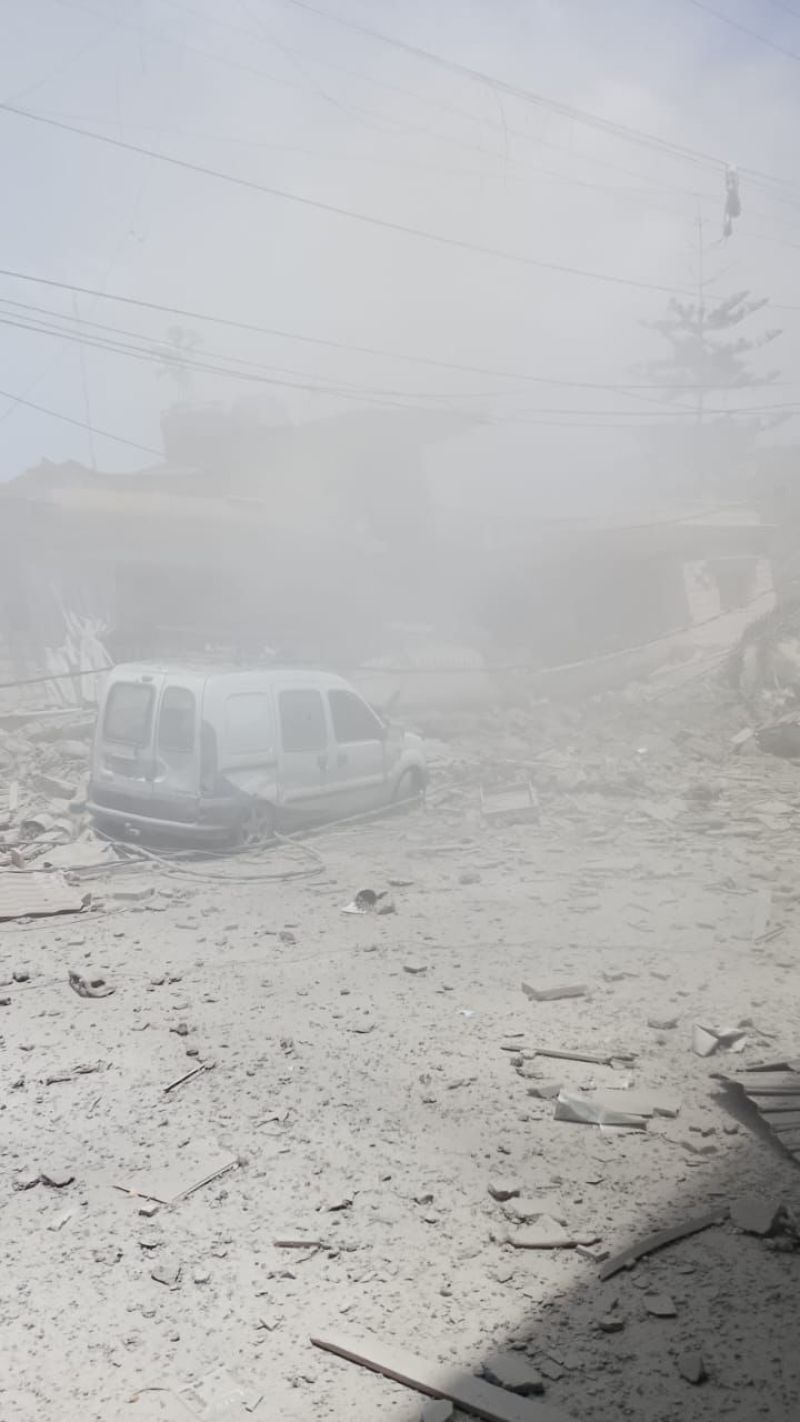 En photo : les dégâts provoqués par la frappe israélienne à Maaraké, au Liban-Sud