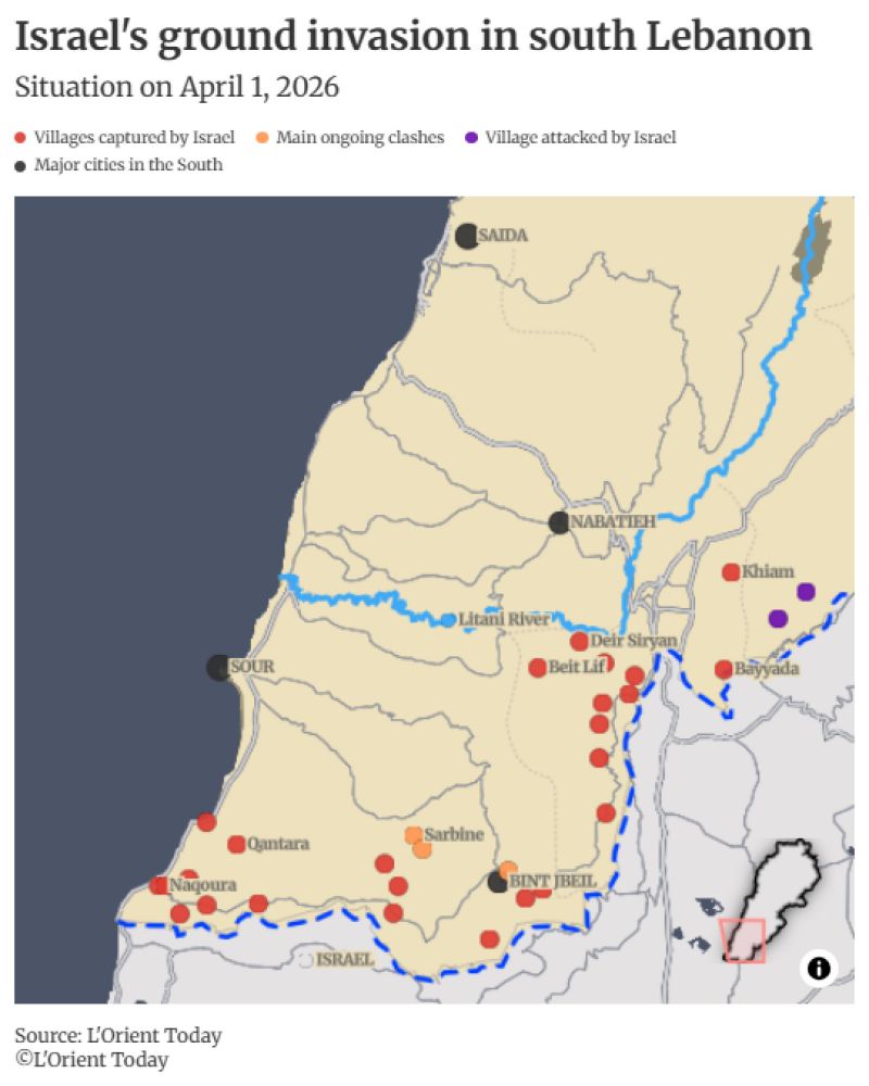 In maps: Israeli invasion of southern Lebanon