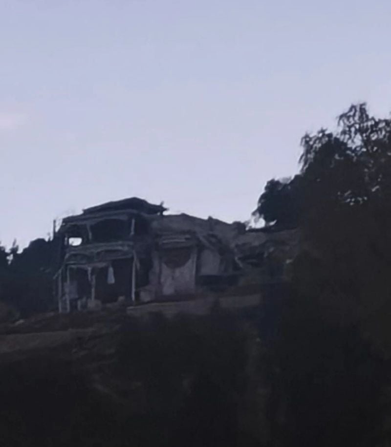 Southern Lebanon: Building blown up during Israeli incursion on Khiam