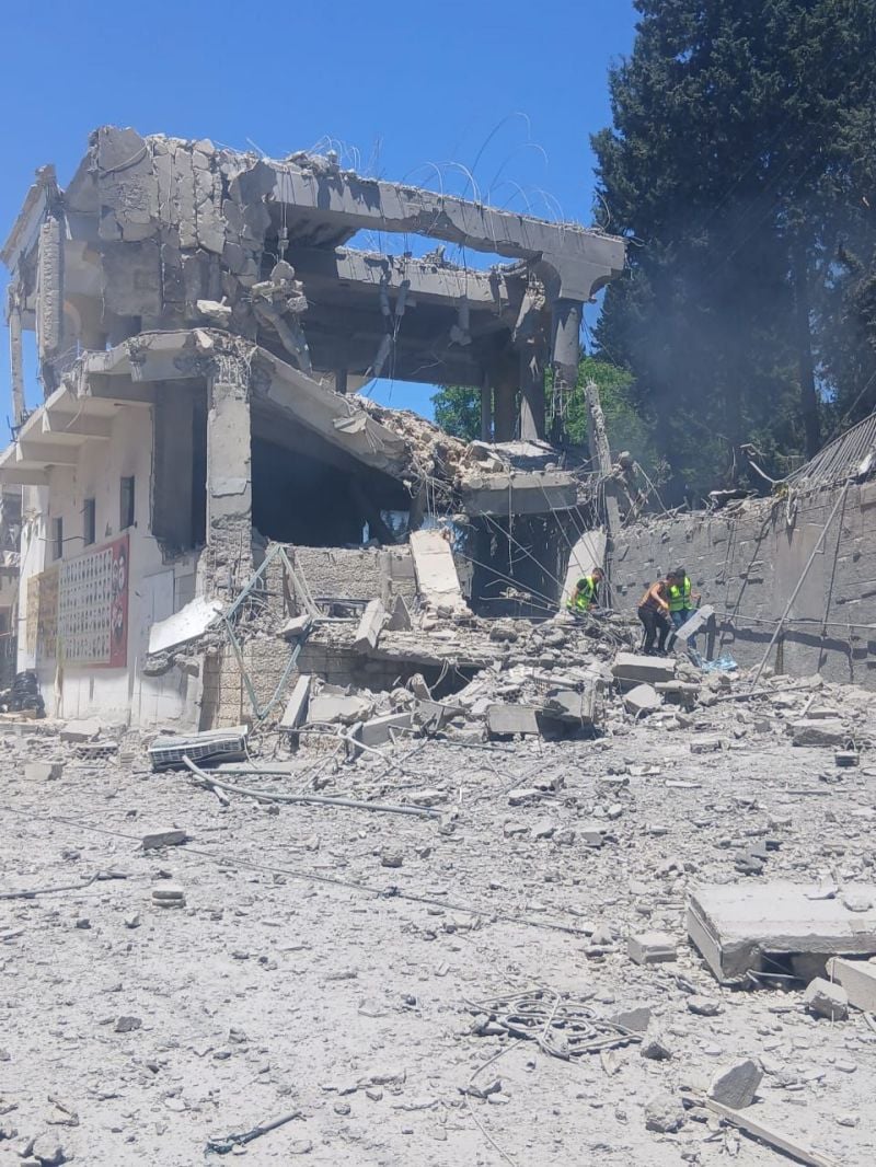 Israel carries out airstrike near Tibnin governmental hospital