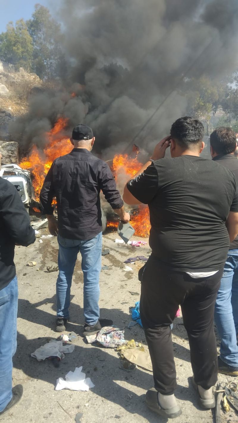 1 killed in Israeli strike on vehicle near Harouf government school, Nabatieh