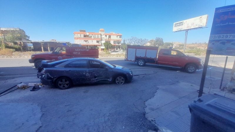 Series of Israeli drone strikes on Nabatieh district, southern Lebanon