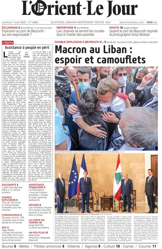 Après l'explosion au port de Beyrouth, Macron au Liban