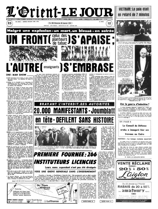 Signature des Accords de Paris sur la paix au Vietnam