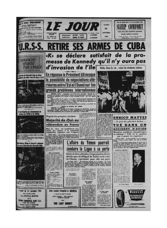 Fin de la crise des missiles de Cuba
