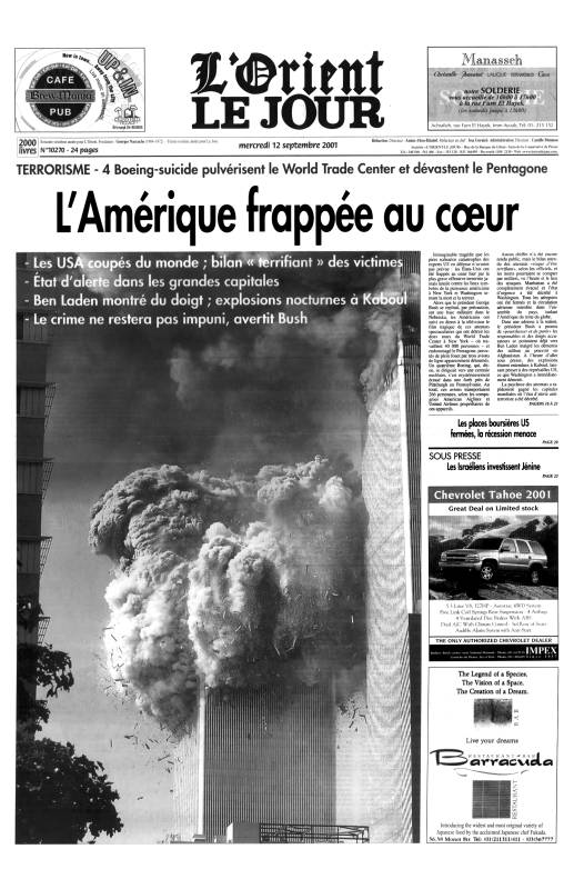 Attentats du 11 septembre aux Etats-unis