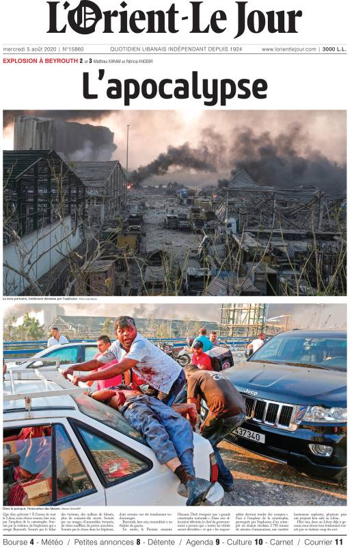 « L’apocalypse » : une double explosion ravage le port de Beyrouth et une partie de la capitale